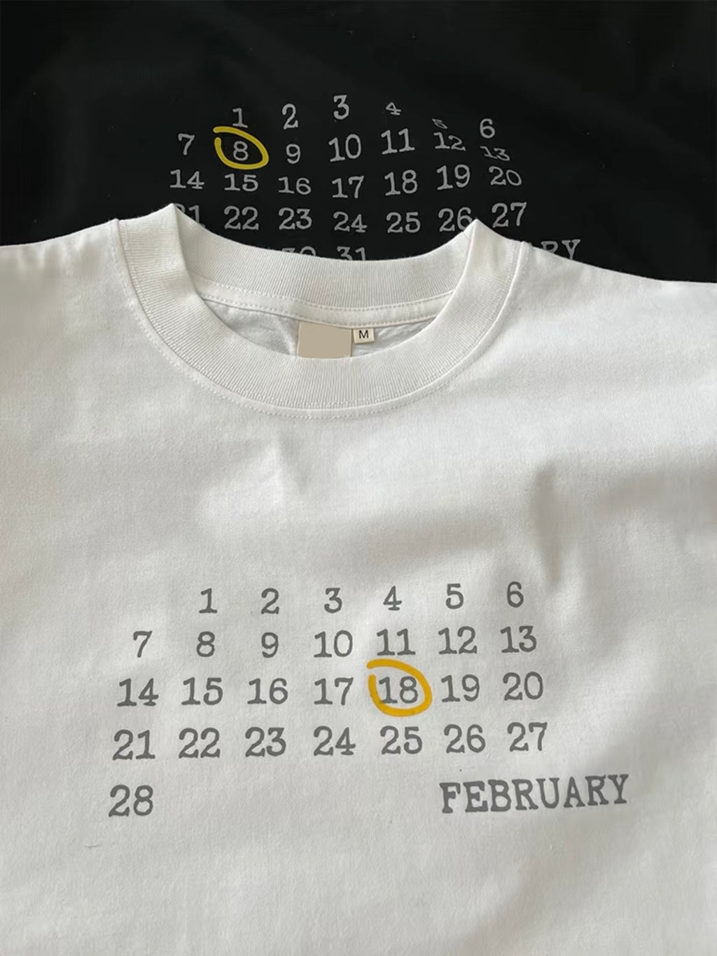 Custom Birthday Calendar T-Shirt (280 GSM Heavyweight)