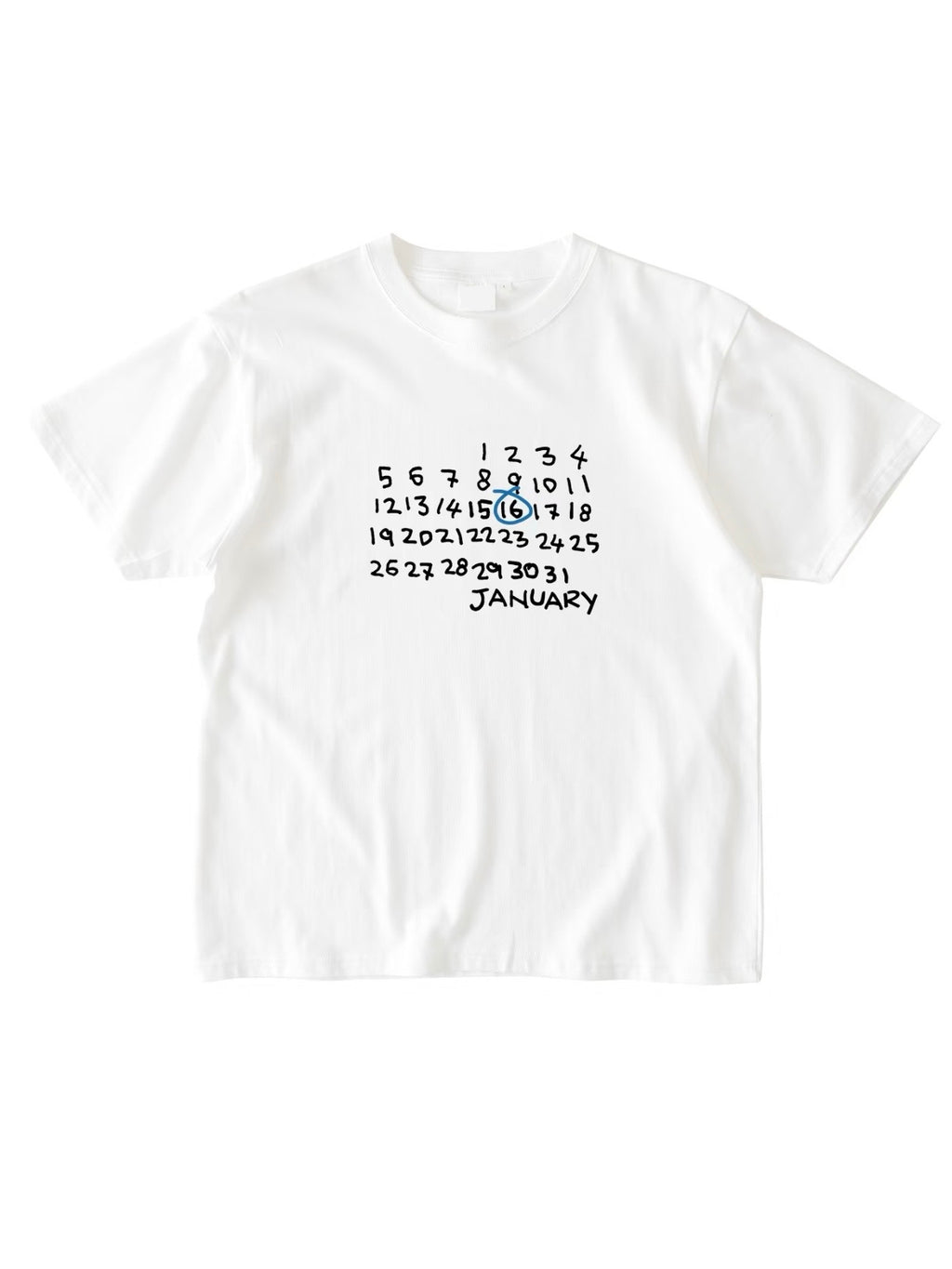 Custom Birthday Calendar T-Shirt (280 GSM Heavyweight)