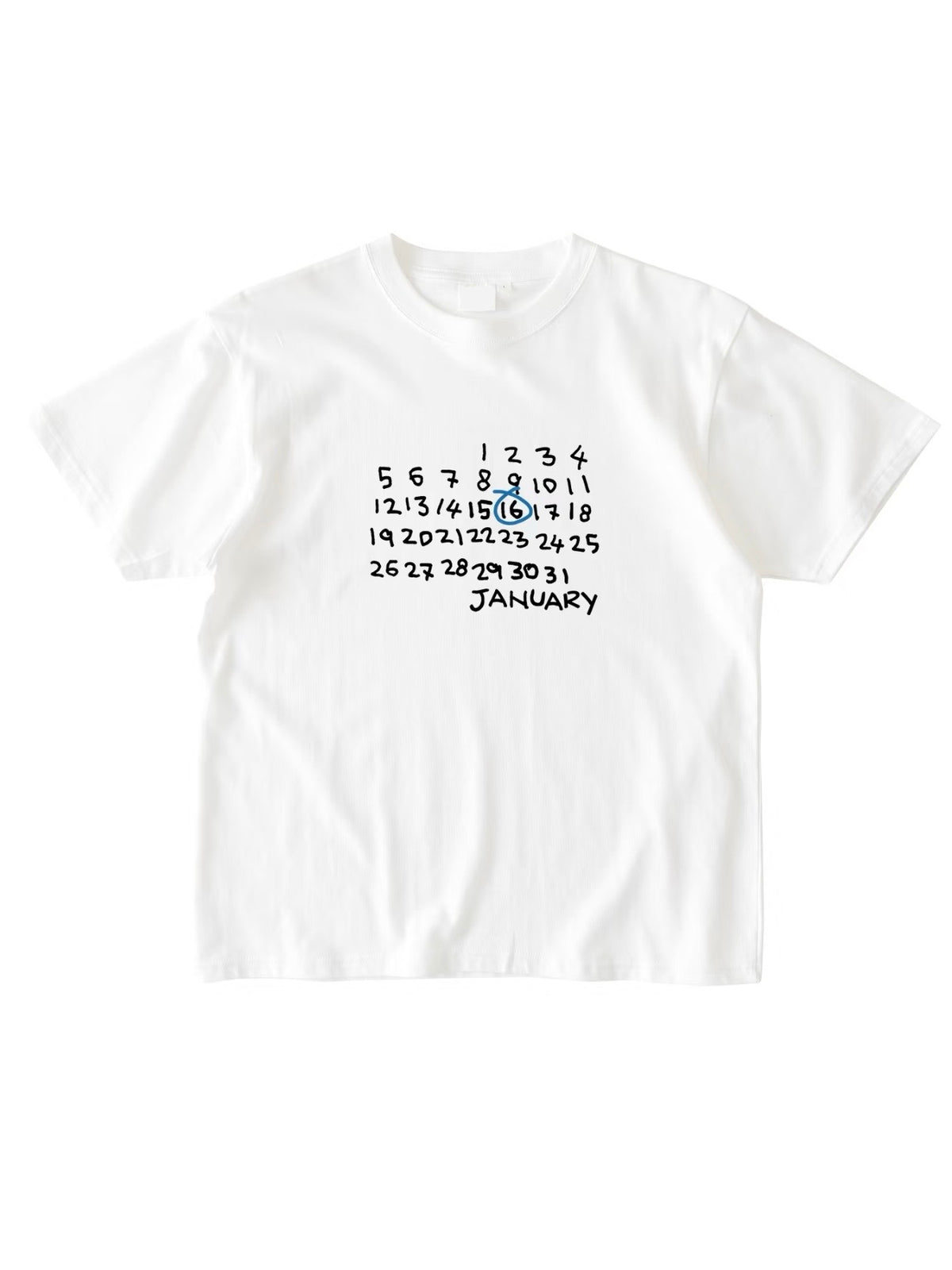Custom Birthday Calendar T-Shirt (280 GSM Heavyweight)