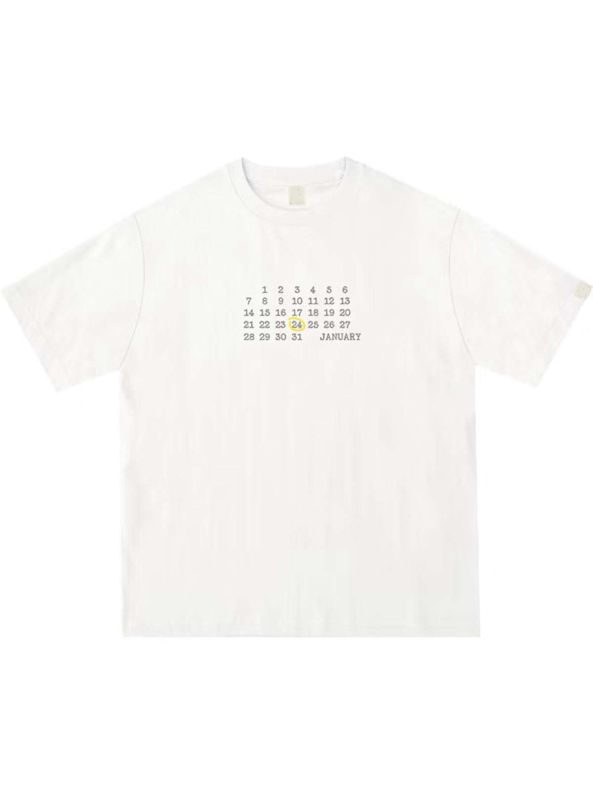 Custom Birthday Calendar T-Shirt (280 GSM Heavyweight)