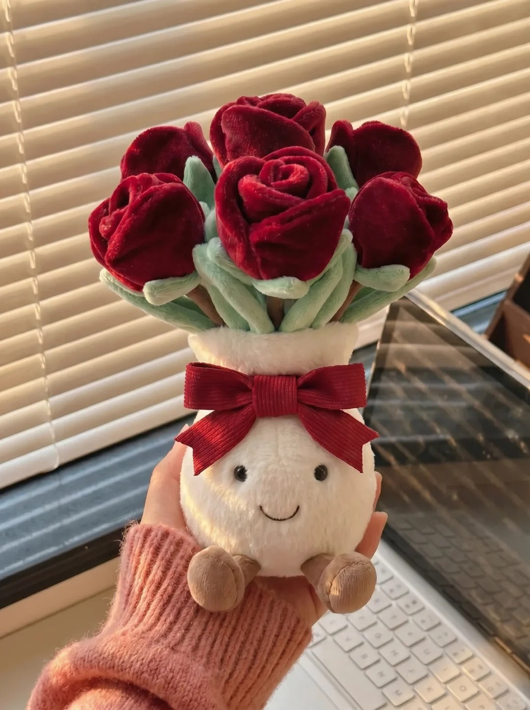 Cute Plush Tulip Flower Bouquet - Aesthetic Birthday & Wedding Gift