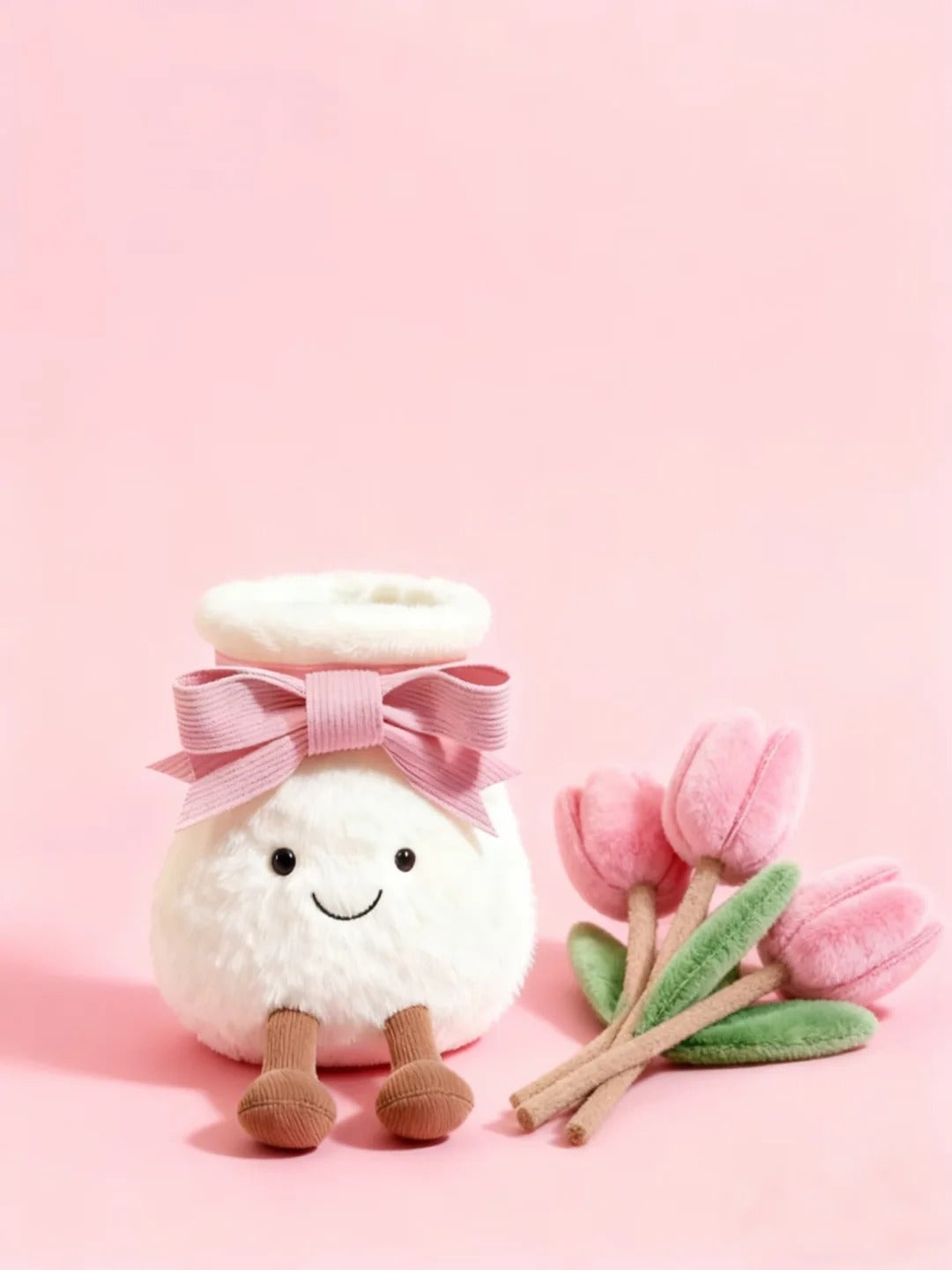 Cute Plush Tulip Flower Bouquet - Aesthetic Birthday & Wedding Gift