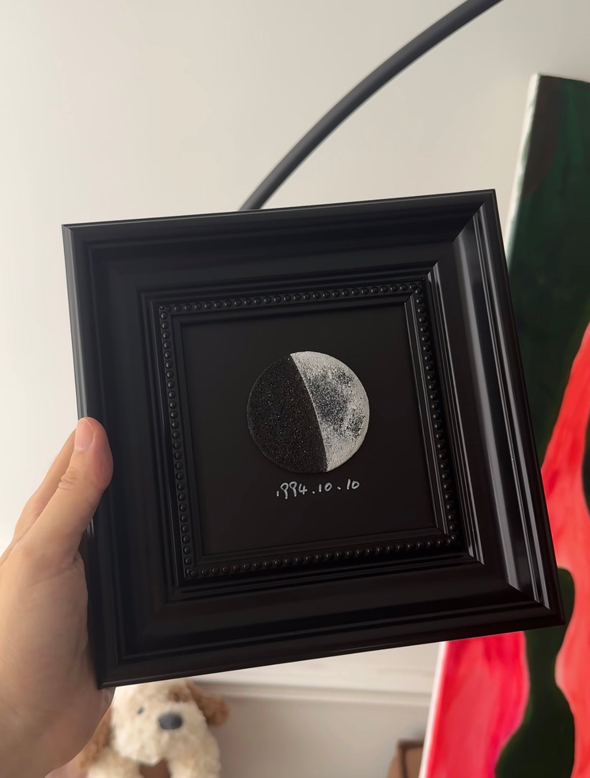 Custom Birth Moon Phase Diffuser Frame - Personalized Gift