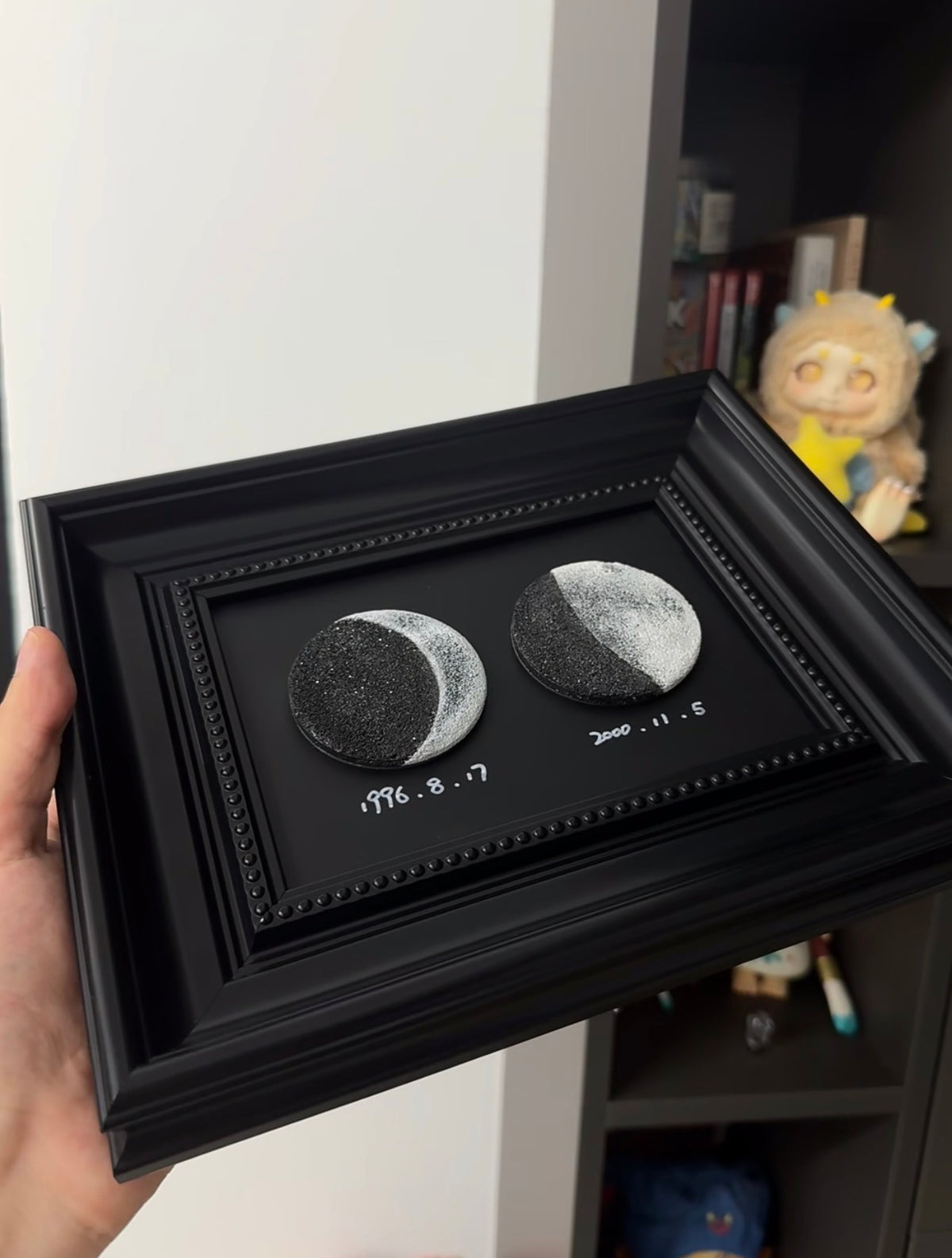 Custom Birth Moon Phase Diffuser Frame - Personalized Gift